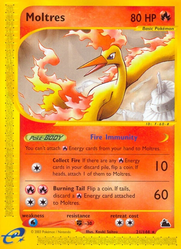 Image for Moltres (021/144) (Skyridge) - Pokemon