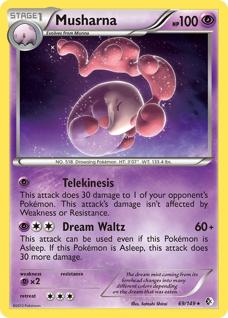 Image for Musharna (69/149) (Boundaries Crossed) - Pokemon