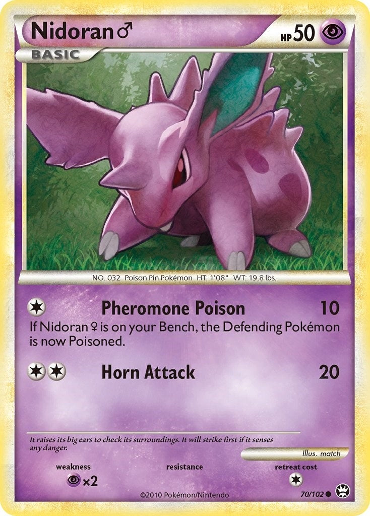 Image for Nidoran M (70/102) (Triumphant) - Pokemon