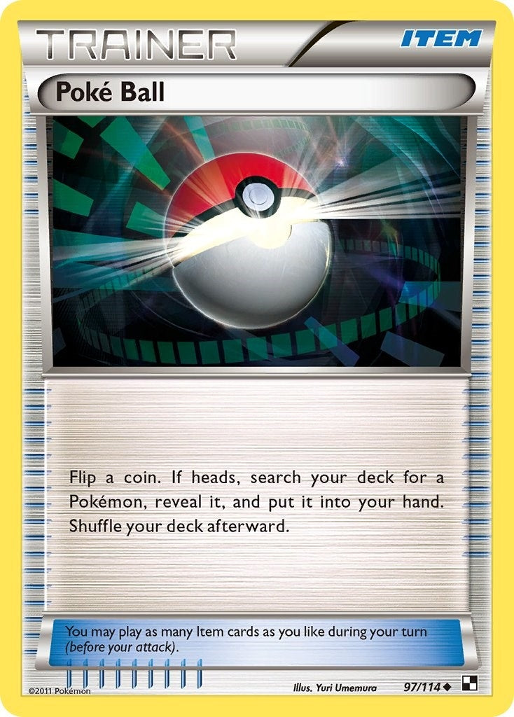 Image for Poke Ball (97/114) (Black and White) - Pokemon