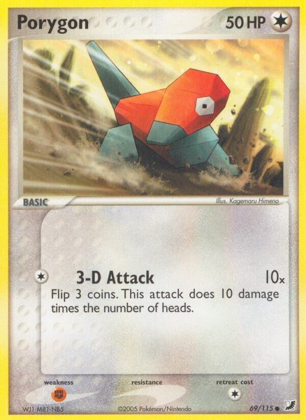 Image for Porygon (69/115) (Unseen Forces) - Pokemon