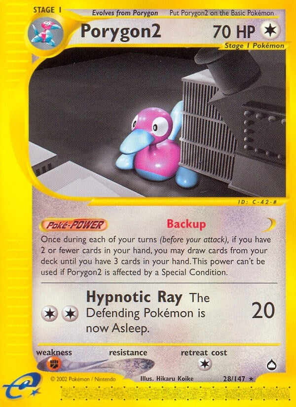 Image for Porygon2 (028/147) (Aquapolis) - Pokemon