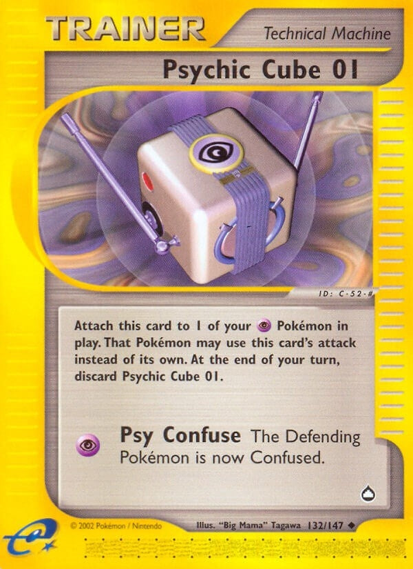Image for Psychic Cube 01 (132/147) (Aquapolis) - Pokemon