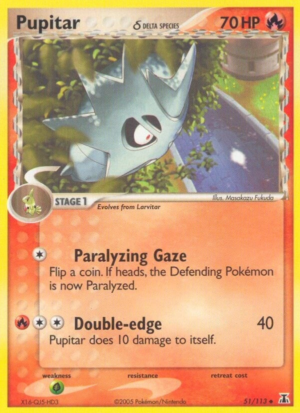Image for Pupitar (Delta Species) (51/113) (Delta Species) - Pokemon