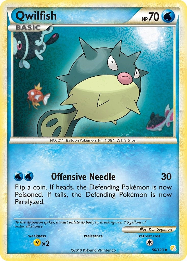 Image for Qwilfish (50/123) (HeartGold SoulSilver) - Pokemon