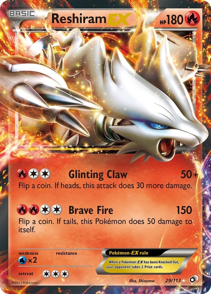 Image for Reshiram EX (29/113) (Legendary Treasures) - Pokemon