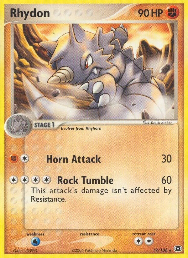 Image for Rhydon (19/106) (Emerald) - Pokemon