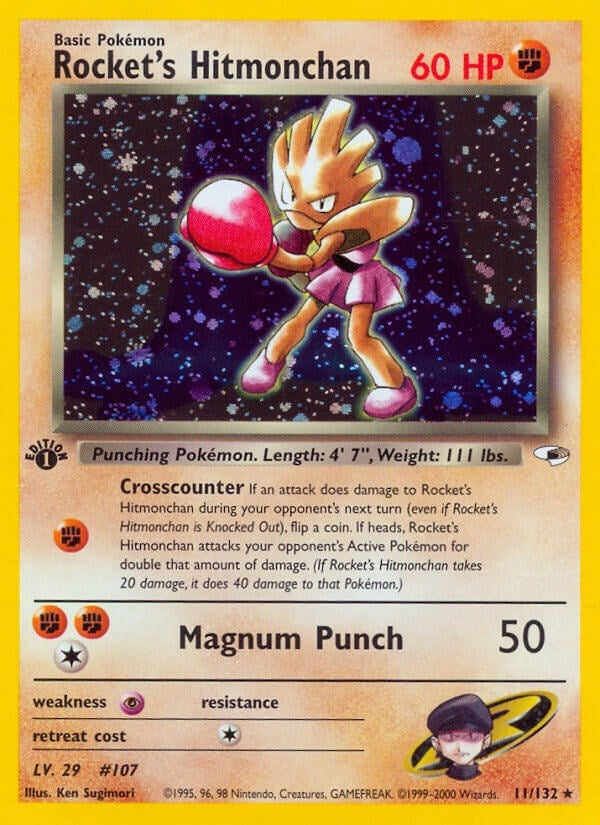 Image for Rocket's Hitmonchan (011/132) (Gym Heroes) - Pokemon