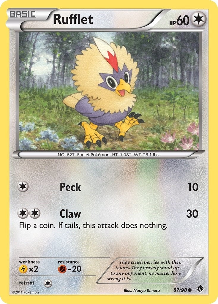 Image for Rufflet (87) (87/98) (Emerging Powers) - Pokemon