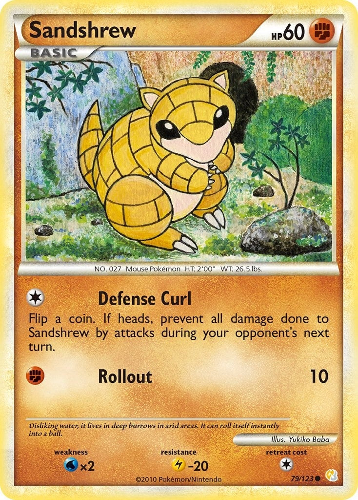Image for Sandshrew (79/123) (HeartGold SoulSilver) - Pokemon