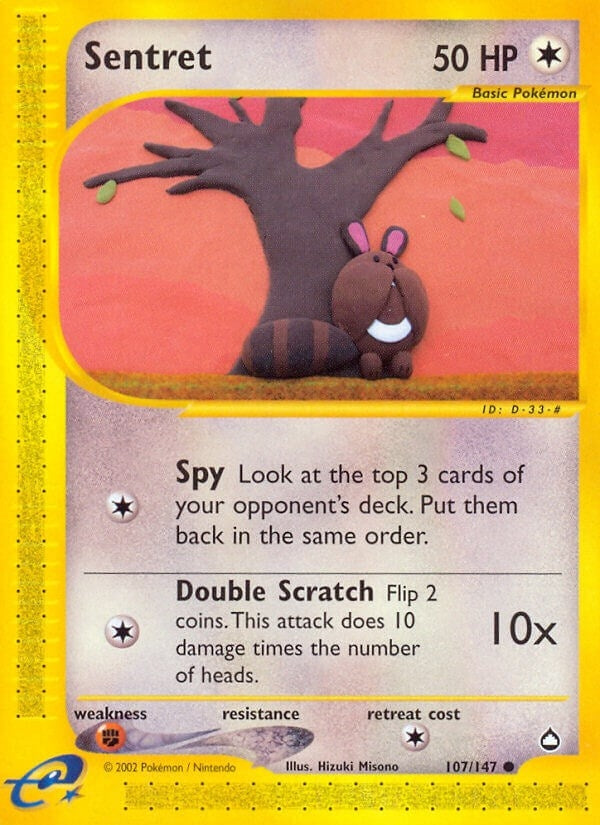 Image for Sentret (107/147) (Aquapolis) - Pokemon