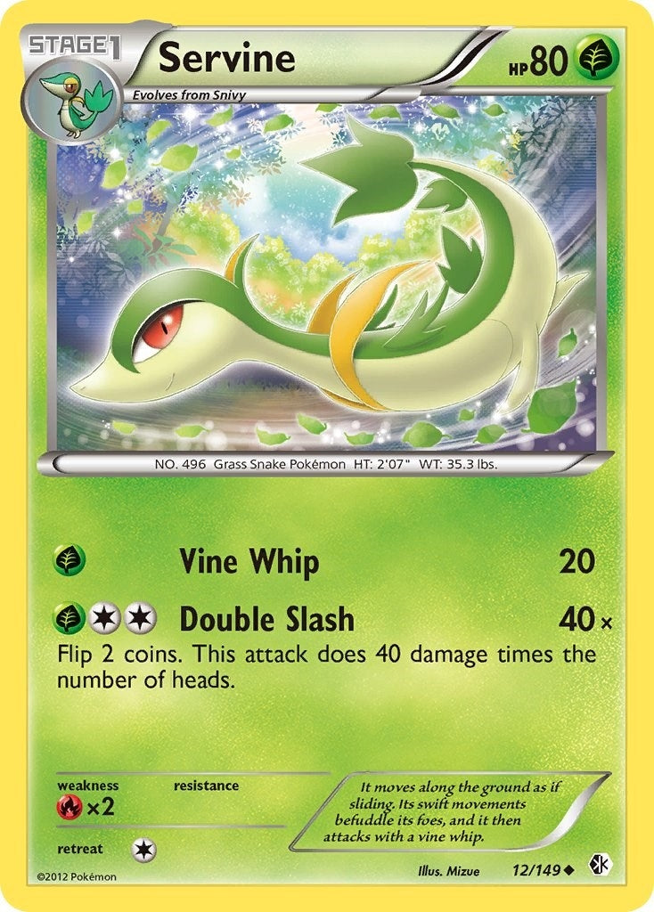 Image for Servine (12/149) (Boundaries Crossed) - Pokemon