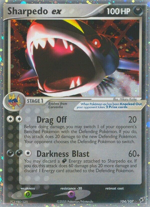 Image for Sharpedo ex (104/107) (Deoxys) - Pokemon