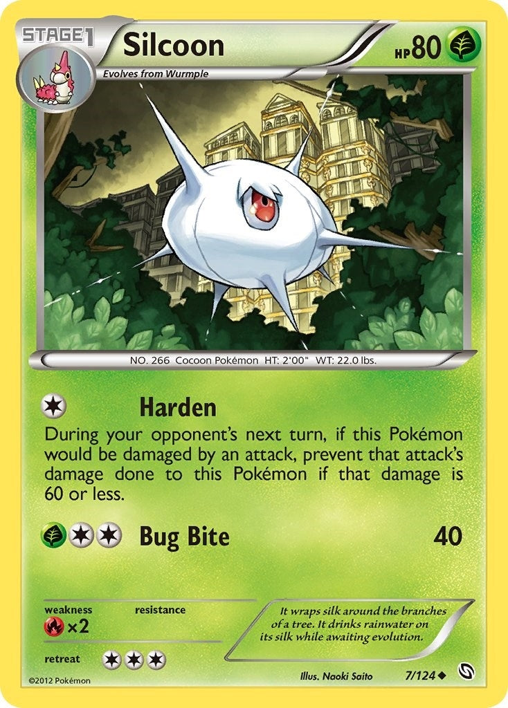Image for Silcoon (7/124) (Dragons Exalted) - Pokemon