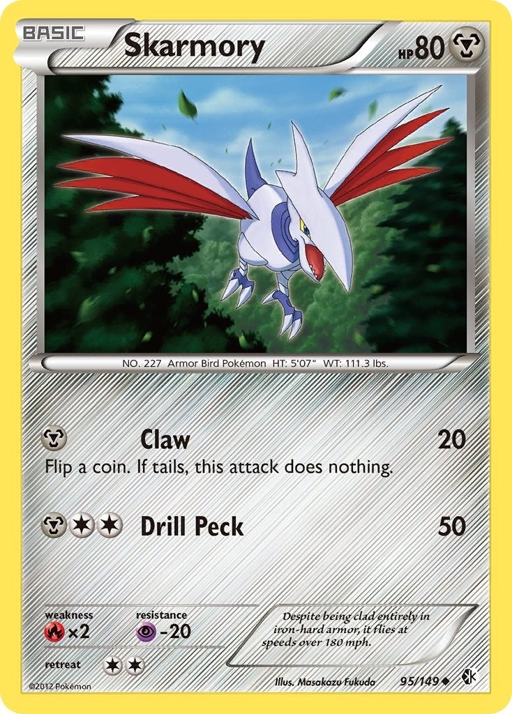 Image for Skarmory (95) (95/149) (Boundaries Crossed) - Pokemon