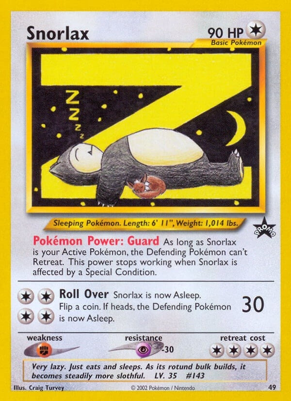 Image for Snorlax (49/53) (WoTC Promo) - Pokemon