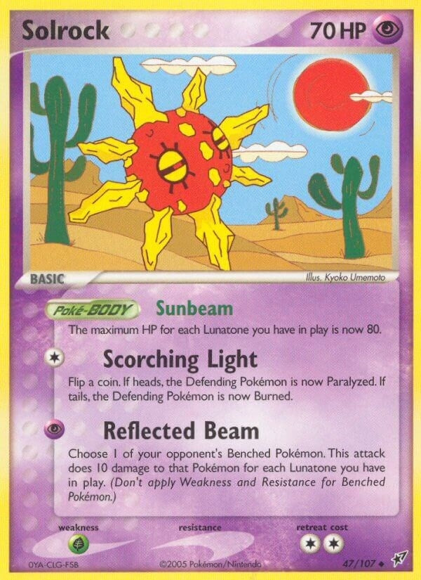 Image for Solrock (47/107) (Deoxys) - Pokemon