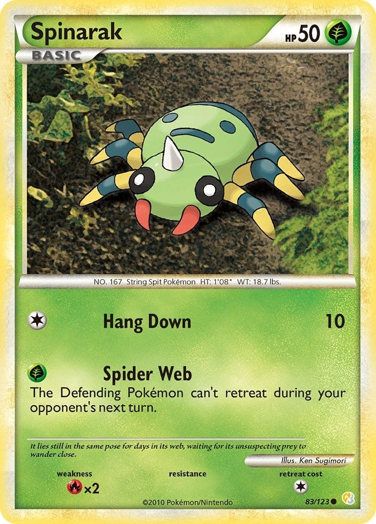 Image for Spinarak (83/123) (HeartGold SoulSilver) - Pokemon