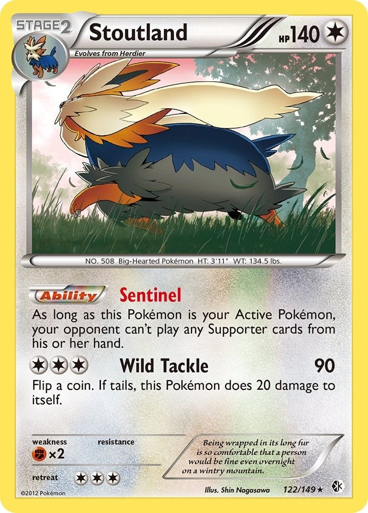 Image for Stoutland (122/149) (Boundaries Crossed) - Pokemon