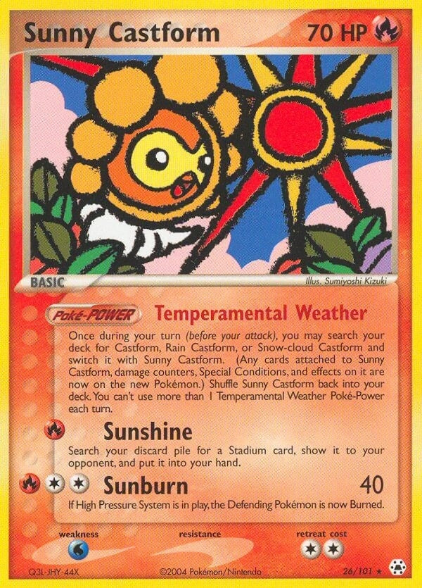 Image for Sunny Castform (26/101) (Hidden Legends) - Pokemon