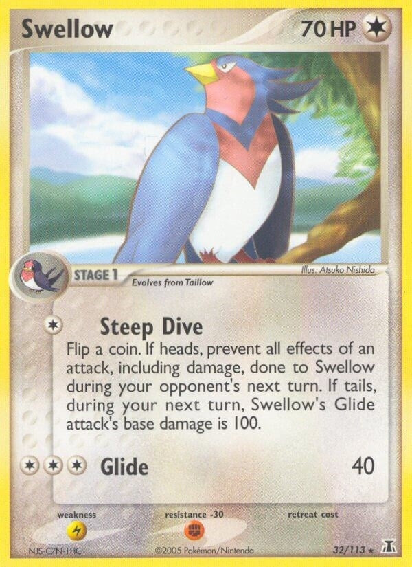Image for Swellow (32/113) (Delta Species) - Pokemon