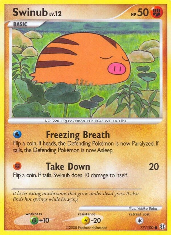 Image for Swinub (77/100) (Stormfront) - Pokemon