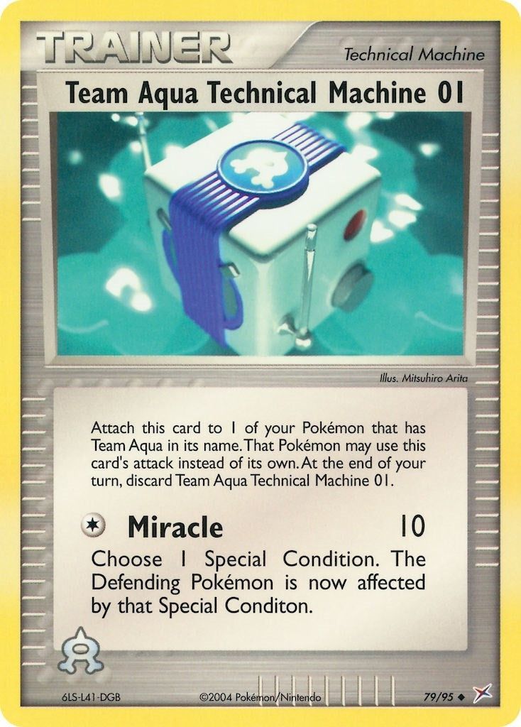 Image for Team Aqua Technical Machine 01 (79/95) (Team Magma vs Team Aqua) - Pokemon