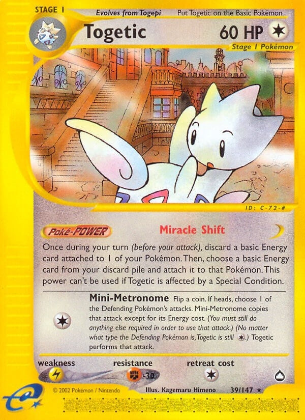 Image for Togetic (039/147) (Aquapolis) - Pokemon