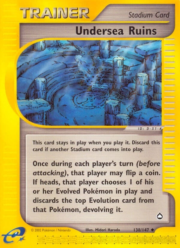 Image for Undersea Ruins (138/147) (Aquapolis) - Pokemon