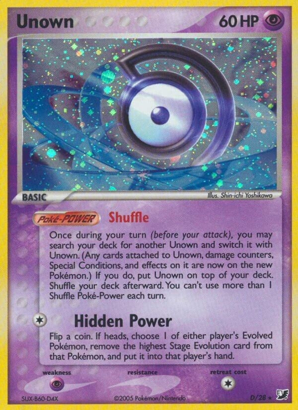 Image for Unown (D) (D/28) (Unseen Forces) - Pokemon