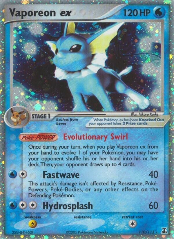 Image for Vaporeon ex (110/113) (Delta Species) - Pokemon