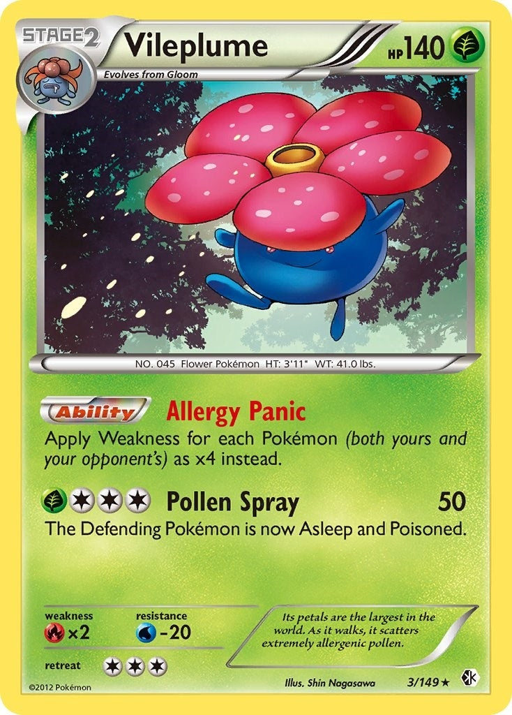 Image for Vileplume (3/149) (Boundaries Crossed) - Pokemon