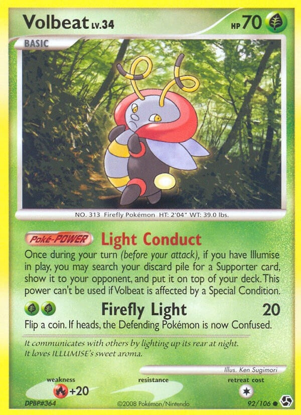 Image for Volbeat (92/106) (Great Encounters) - Pokemon