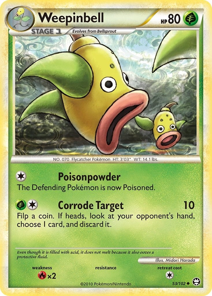 Image for Weepinbell (53/102) (Triumphant) - Pokemon