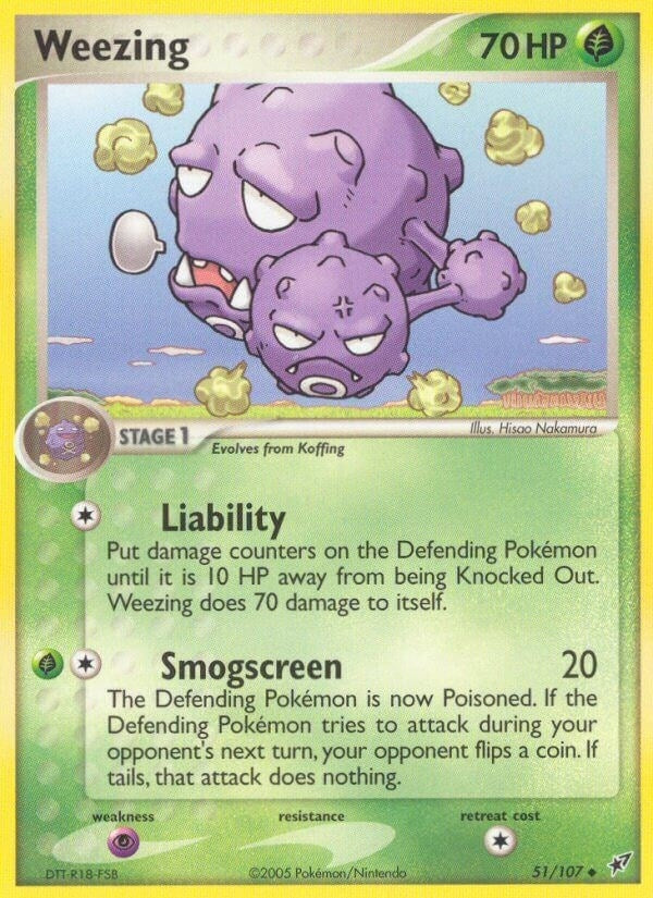 Image for Weezing (51/107) (Deoxys) - Pokemon