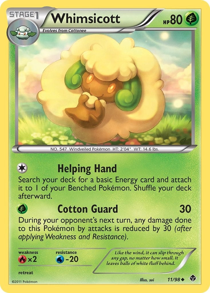 Image for Whimsicott (11) (11/98) (Emerging Powers) - Pokemon
