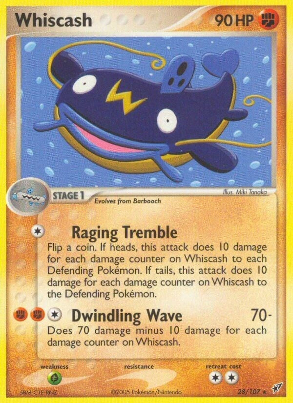 Image for Whiscash (28/107) (Deoxys) - Pokemon