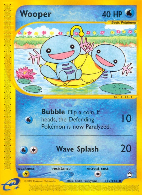 Image for Wooper (117) (117/147) (Aquapolis) - Pokemon