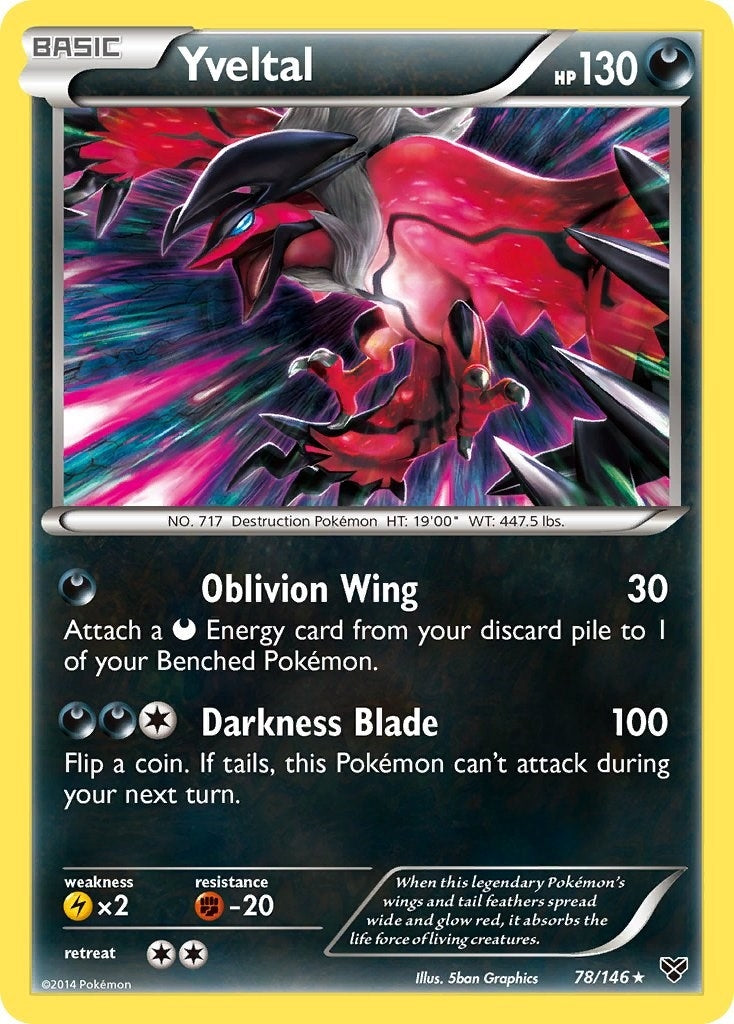 Image for Yveltal (78/146) (XY Base Set) - Pokemon