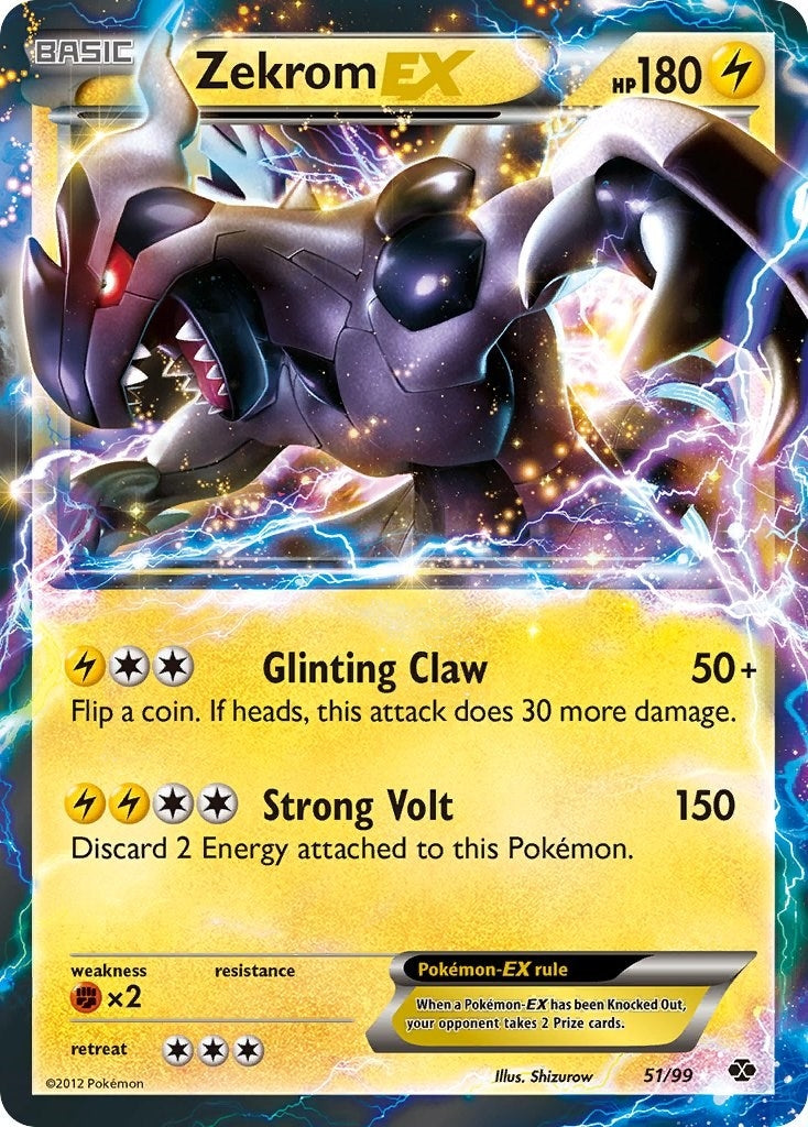 Image for Zekrom EX (51/99) (Next Destinies) - Pokemon