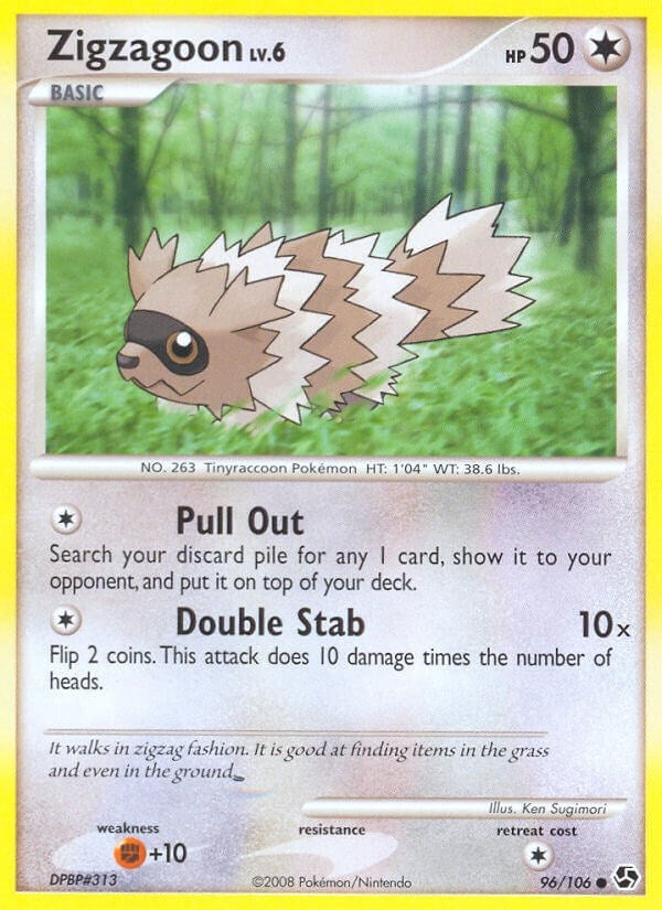 Image for Zigzagoon (96/106) (Great Encounters) - Pokemon