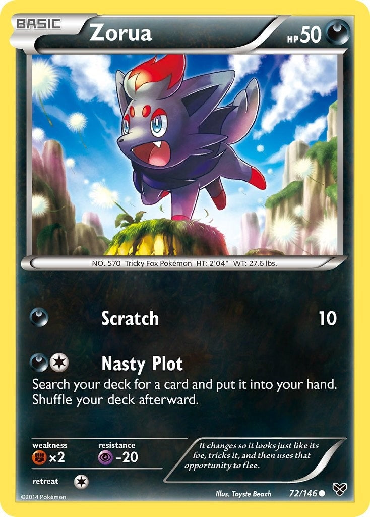 Image for Zorua (72/146) (XY Base Set) - Pokemon