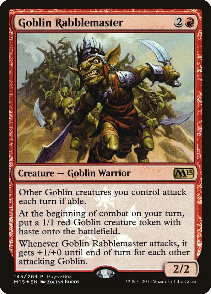 Goblin Rabblemaster (145) (Buy-A-Box Promos)