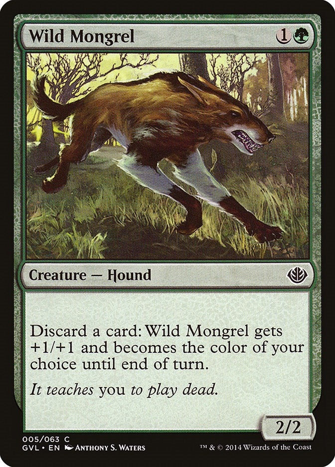 Image for Wild Mongrel (5) - Magic: The Gathering