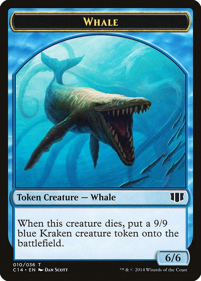 Whale // Zombie (011) Double-Sided Token (10 // 11)