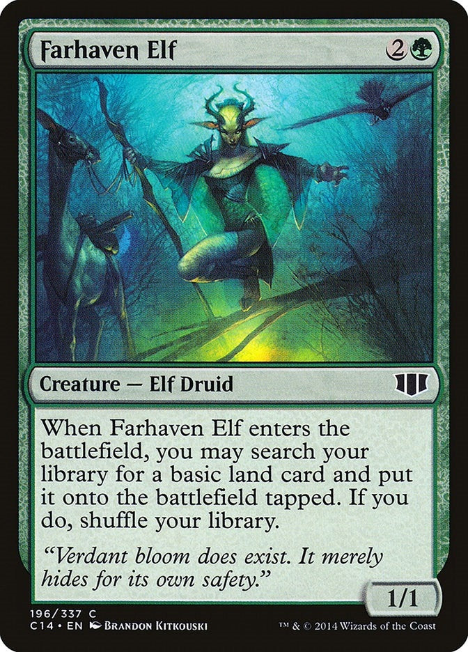 Farhaven Elf (196) (Commander 2014)