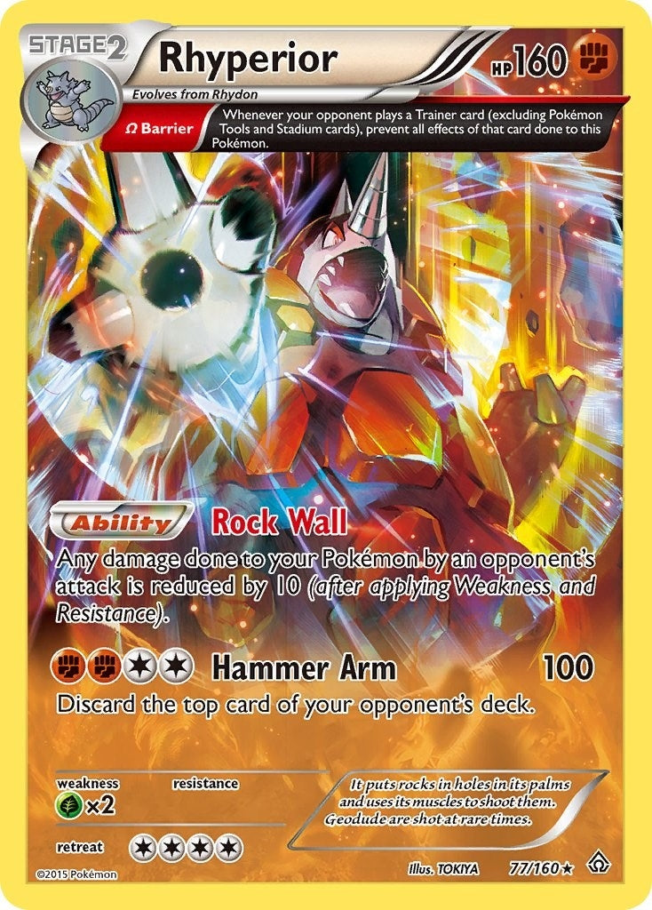 Image for Rhyperior (Omega) (77/160) (XY - Primal Clash) - Pokemon