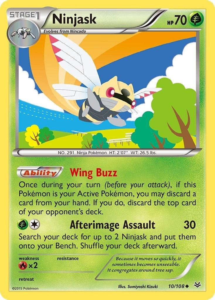 Image for Ninjask (10/108) (XY - Roaring Skies) - Pokemon