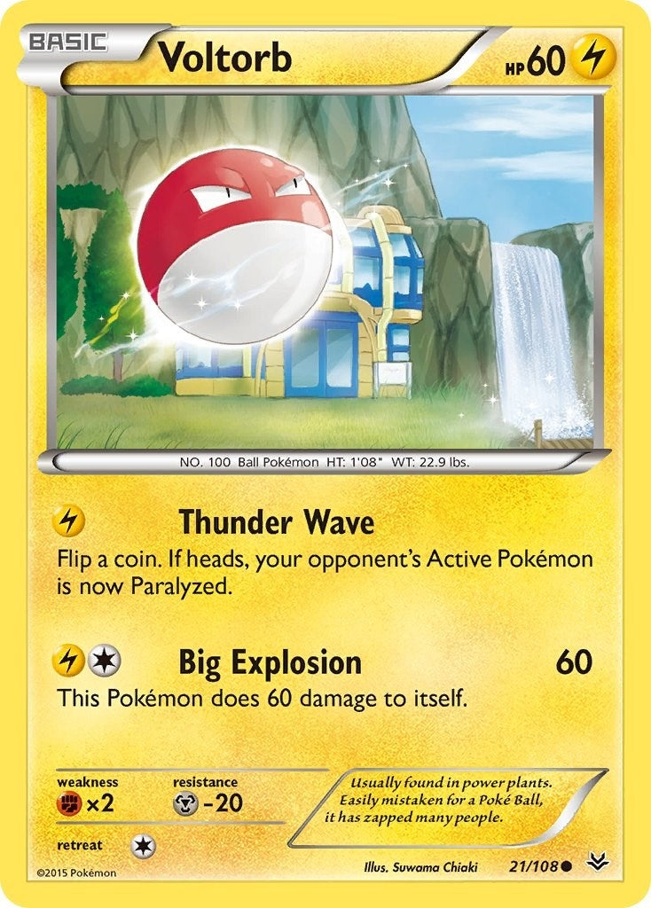 Image for Voltorb (21/108) (XY - Roaring Skies) - Pokemon