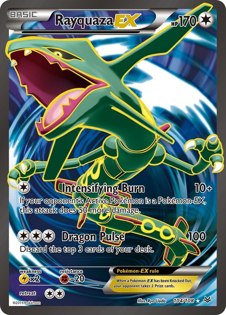 Image for Rayquaza EX (104 Full Art) (104/108) (XY - Roaring Skies) - Pokemon